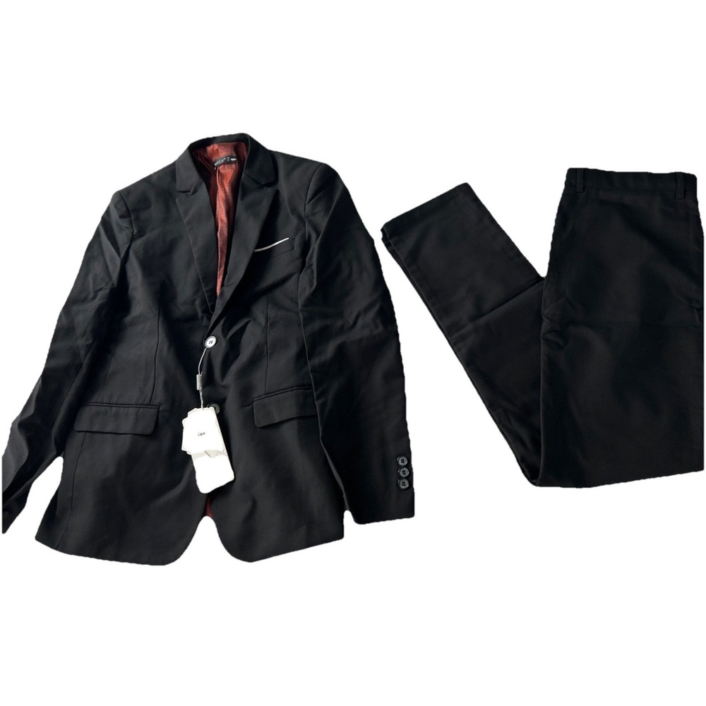 Yuan Lu Boys blazer Size 4 2 Piece Suit Set Jacket & Pants Black